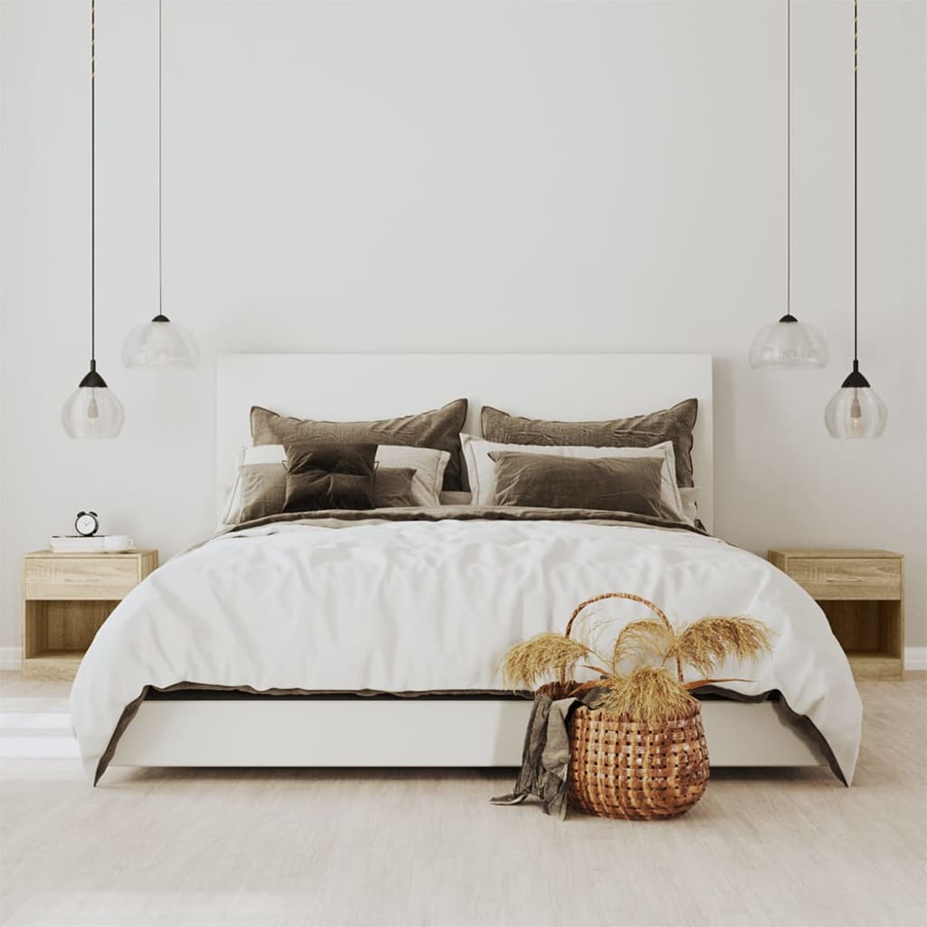 Κομοδίνο με Συρτάρι 2 τεμ. Χρώμα Δρυς - PAKOBAZAAR