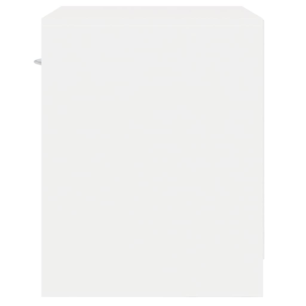 Κομοδίνο με Συρτάρι 2 τεμ. Λευκό - PAKOBAZAAR