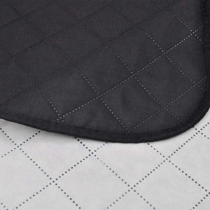 130887 Double-sided Quilted Bedspread Black/White 220 x 240 cm - Pakobazaar