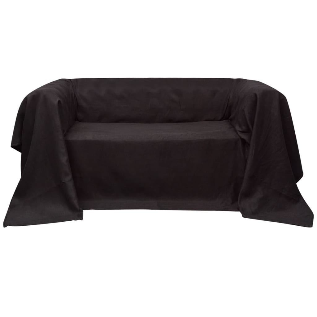 Κάλυμμα Καναπέ Καφέ 270 x 350 εκ. από Micro-suede - PAKOBAZAAR