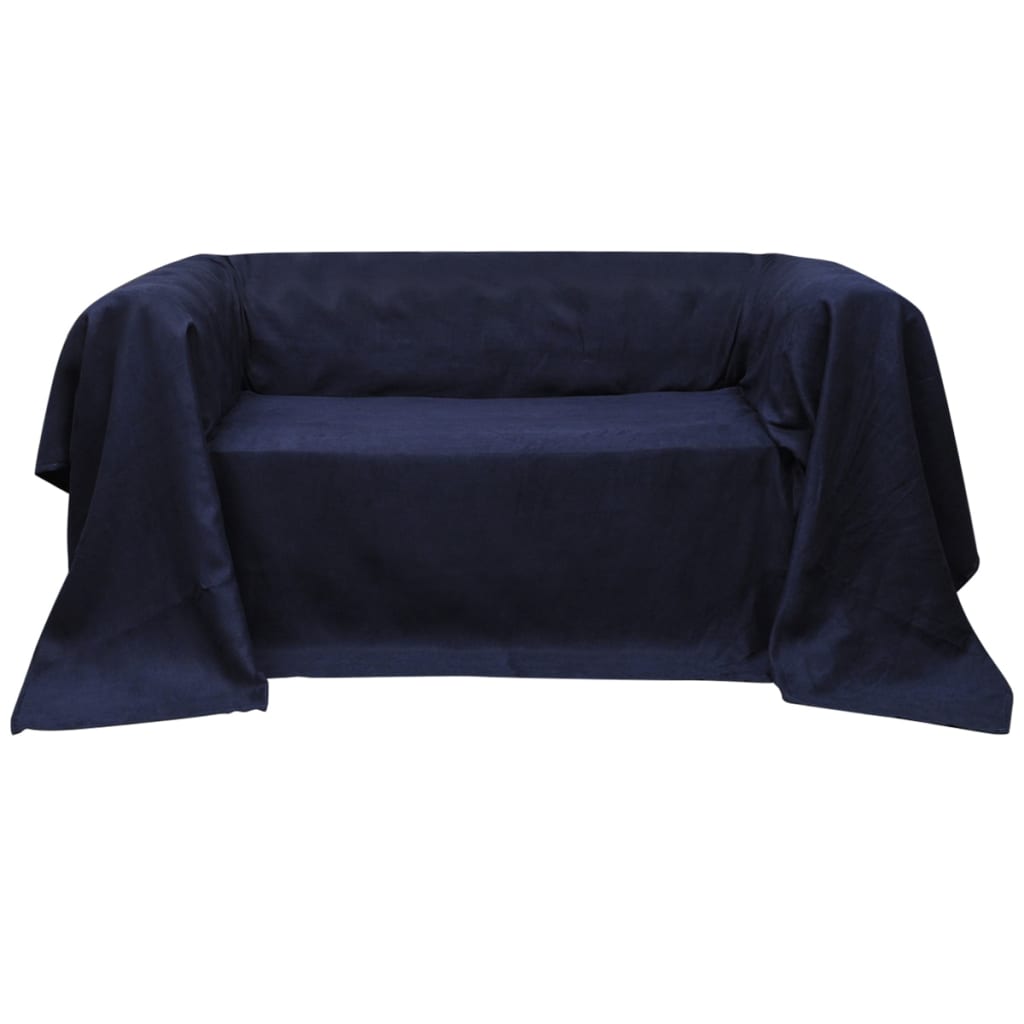 Κάλυμμα Καναπέ Ναυτικό Μπλε 140 x 210 εκ. από Micro-suede - PAKOBAZAAR