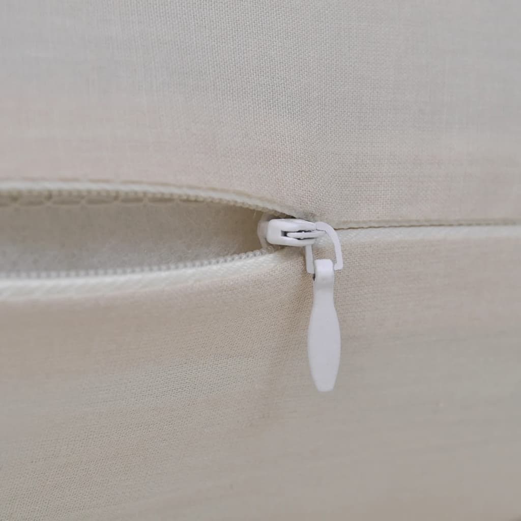 Καλύμματα Μαξιλαριών 4 τεμ. Μπεζ 40 x 40 εκ. Βαμβακερά - Pakobazaar