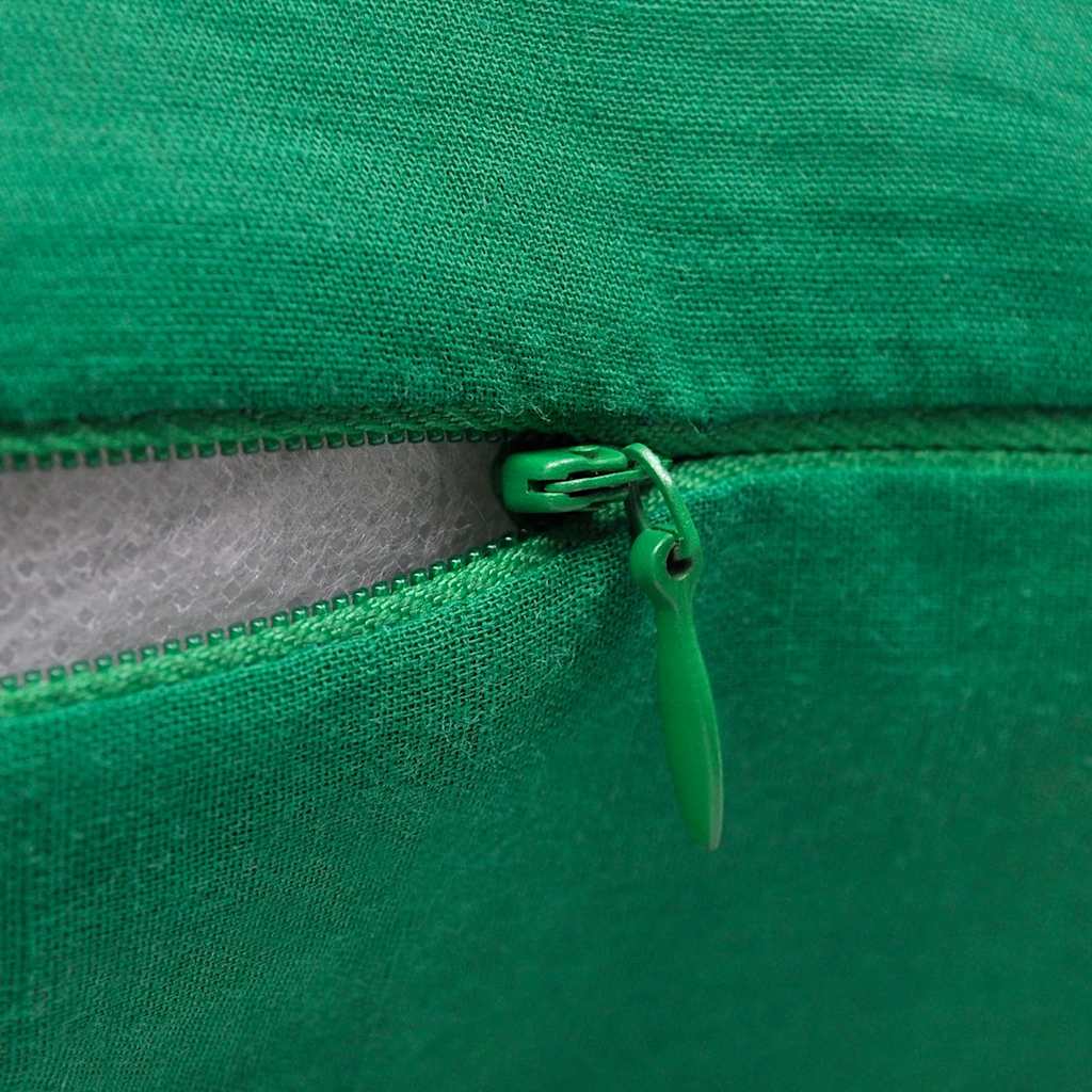 Καλύμματα Μαξιλαριών 4 τεμ. Πράσινα 40 x 40 εκ. Βαμβακερά