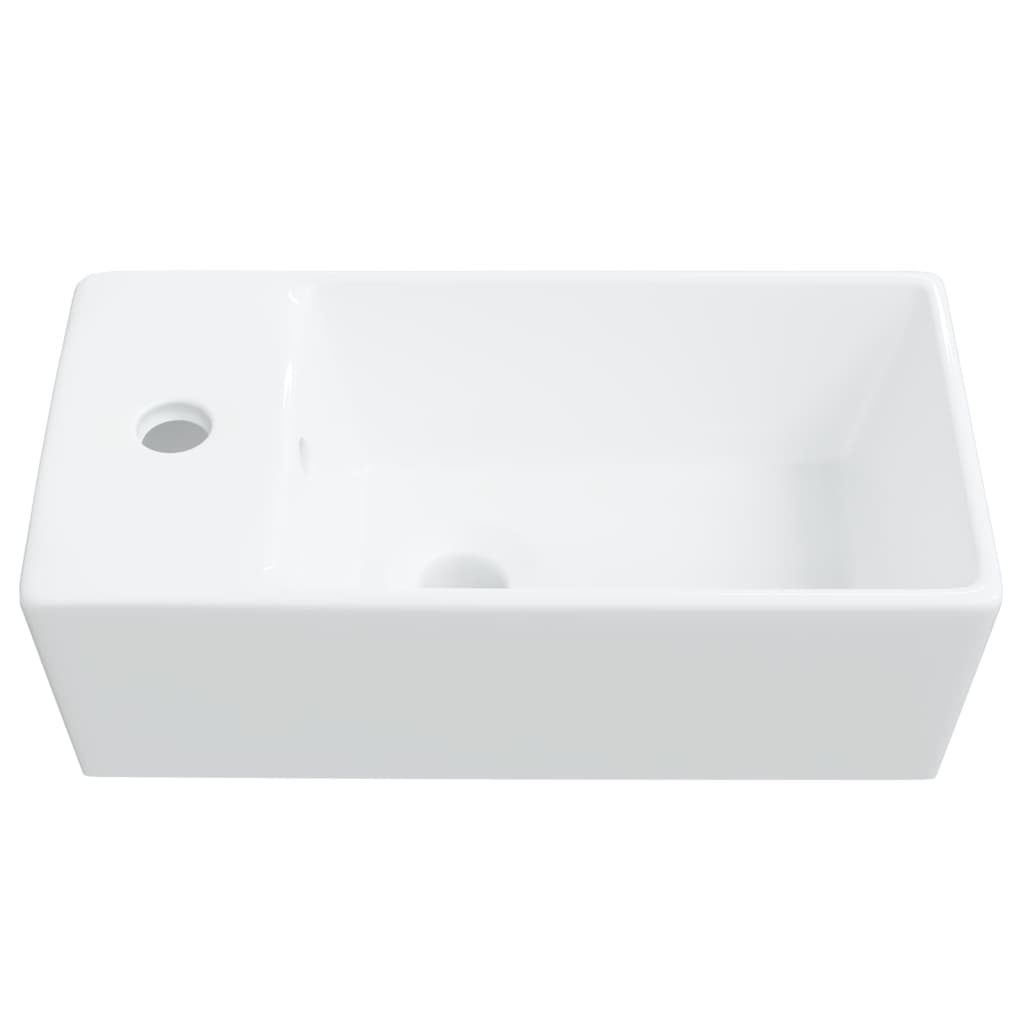 Νιπτήρας Λευκός 48 x 25 x 15 εκ. Κεραμικός - PAKOBAZAAR