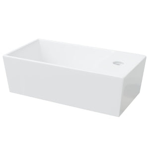 Νιπτήρας Λευκός 48 x 25 x 15 εκ. Κεραμικός - PAKOBAZAAR