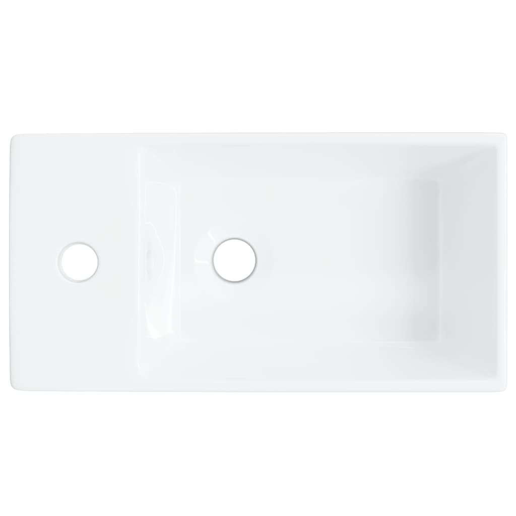 Νιπτήρας Λευκός 48 x 25 x 15 εκ. Κεραμικός - PAKOBAZAAR