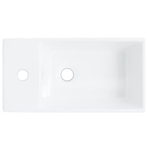 Νιπτήρας Λευκός 48 x 25 x 15 εκ. Κεραμικός - PAKOBAZAAR