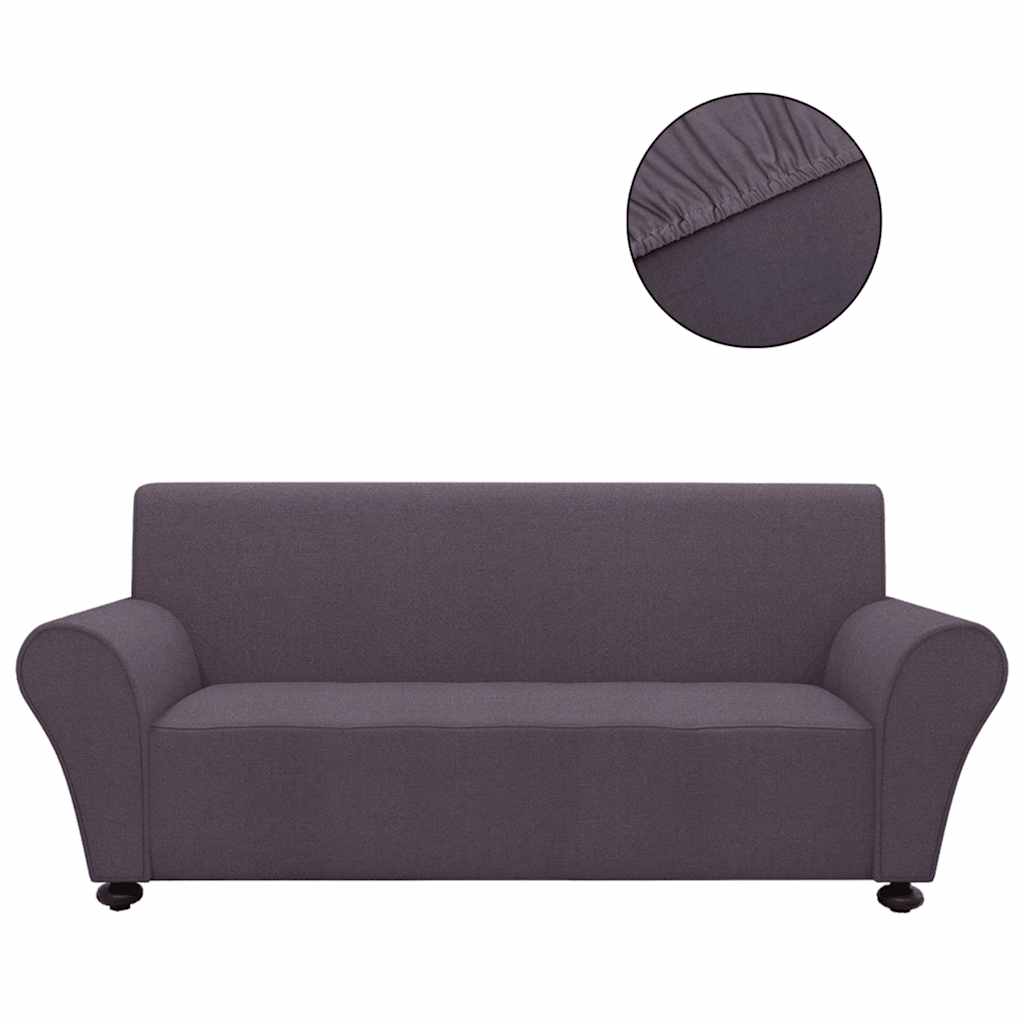 131084  Stretch Couch Slipcover Anthracite Polyester Jersey