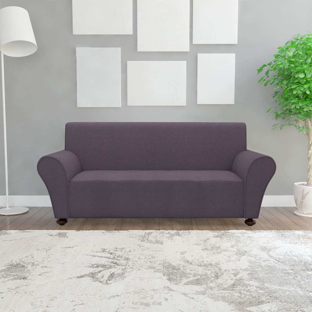 131084  Stretch Couch Slipcover Anthracite Polyester Jersey