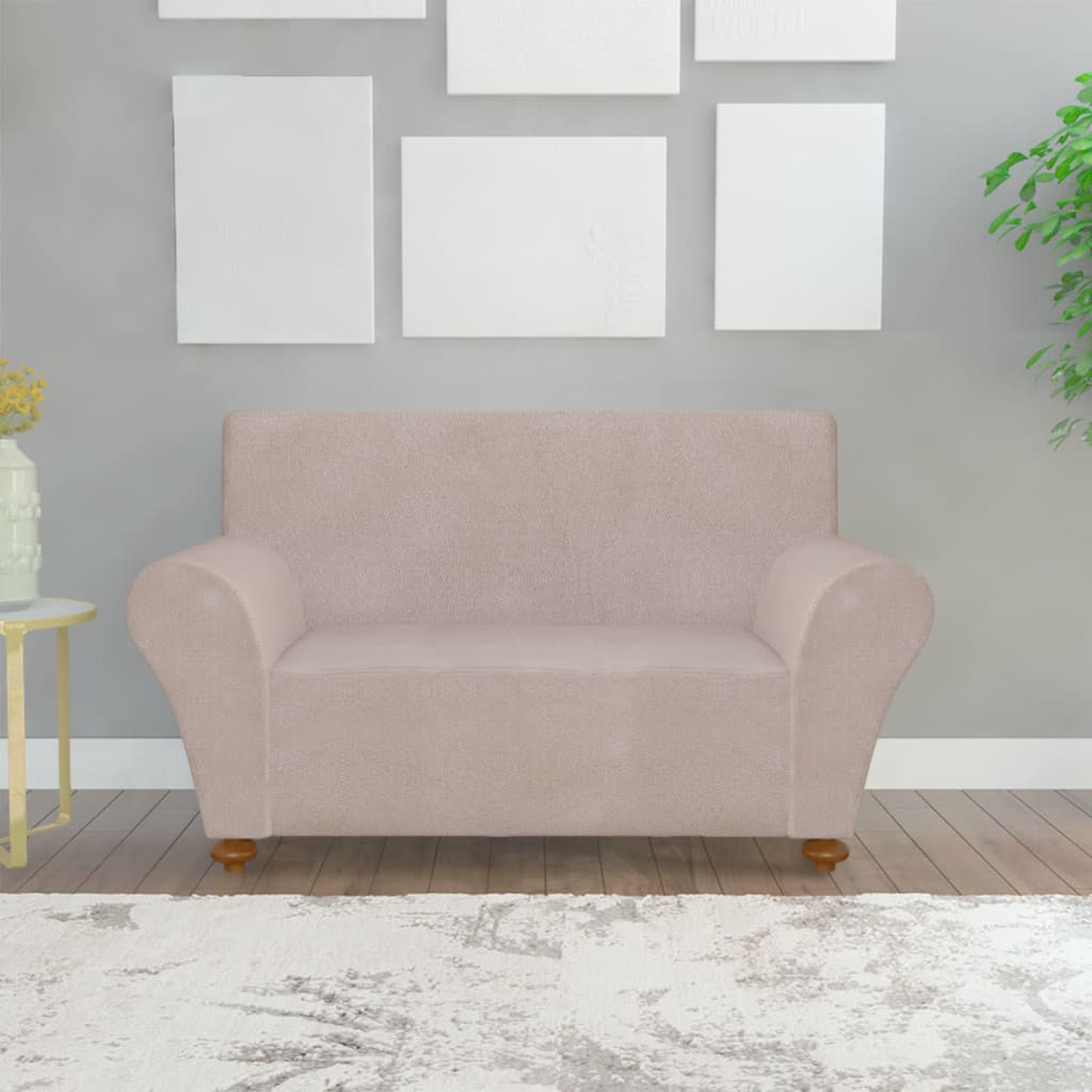 Κάλυμμα Καναπέ Ελαστικό Μπεζ από Πολυεστερικό Ζέρσεϊ