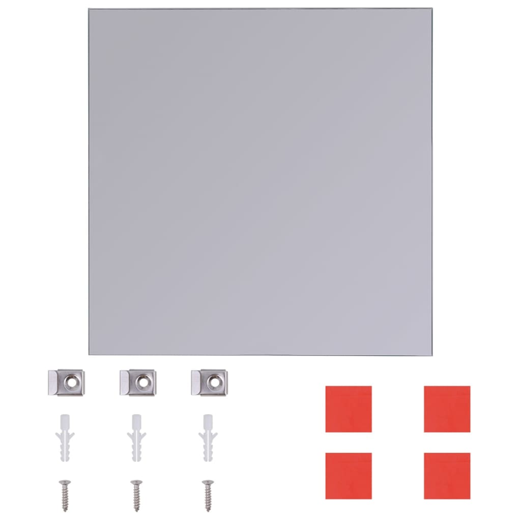 Καθρέφτης Χωρίς Πλαίσιο σε Τετράγωνα 8 τεμ. 20,5 εκ. Γυάλινος - PAKOBAZAAR