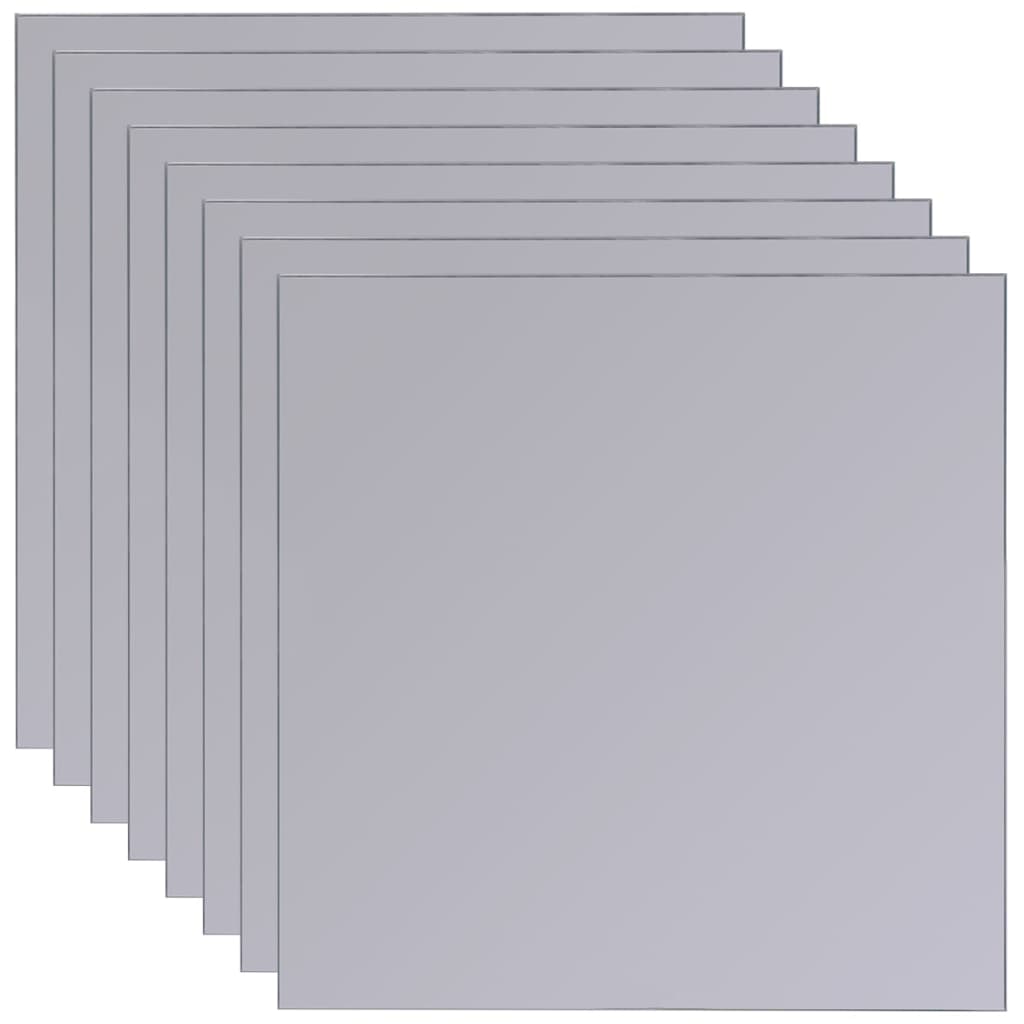 Καθρέφτης Χωρίς Πλαίσιο σε Τετράγωνα 8 τεμ. 20,5 εκ. Γυάλινος - PAKOBAZAAR