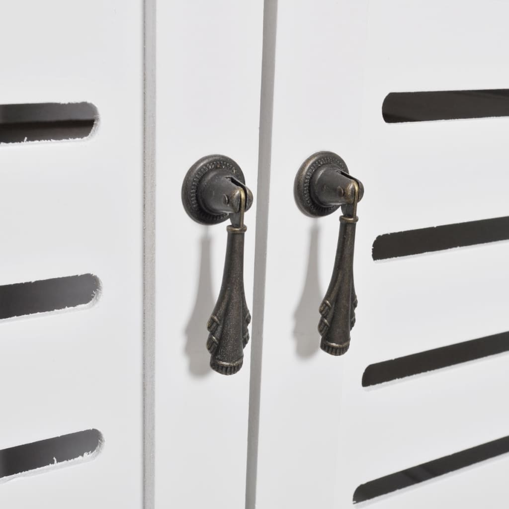 Ντουλάπι Μπάνιου Albuquerque Λευκό 46x24x117,5 εκ. Ξύλινο - PAKOBAZAAR