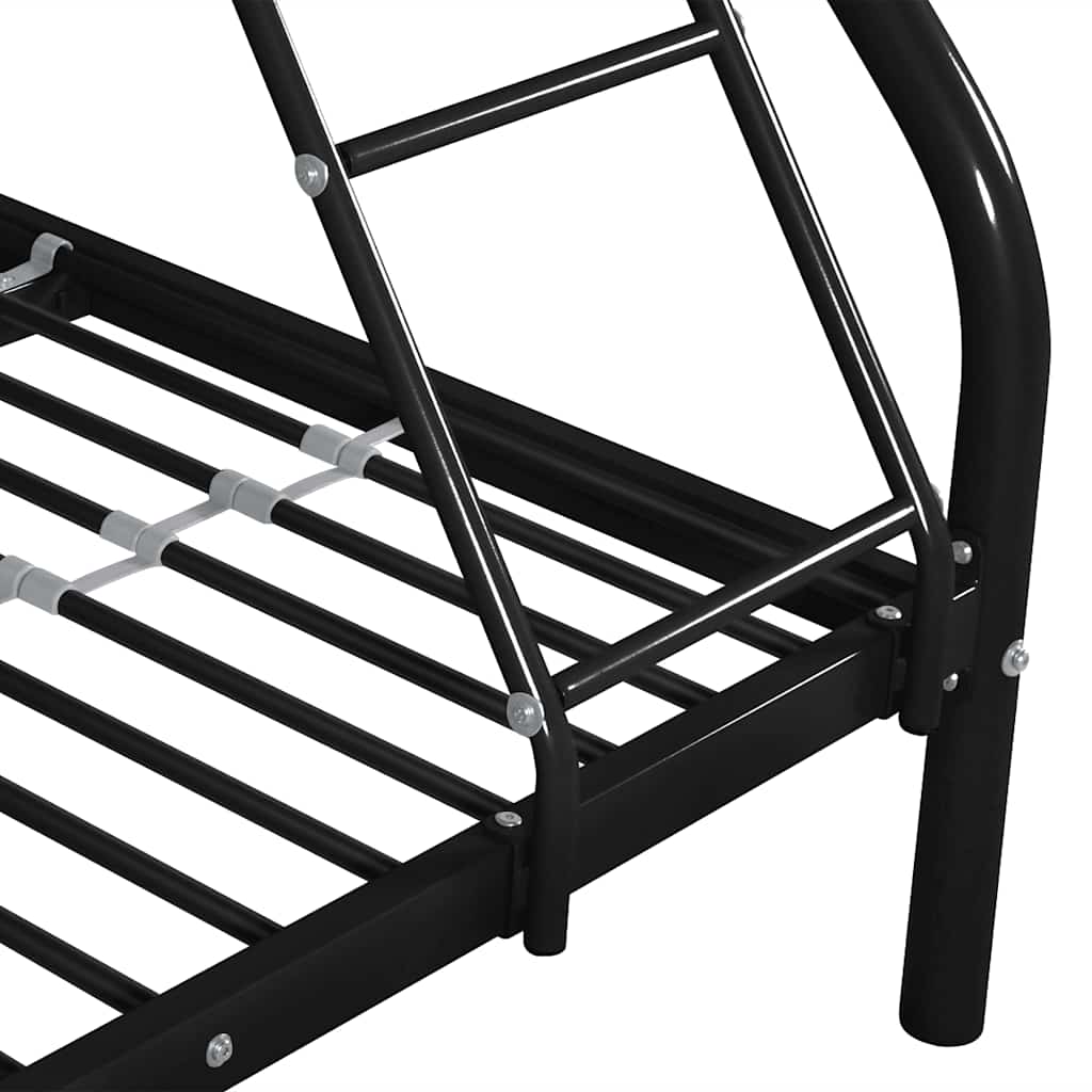 Πλαίσιο Κουκέτας Παιδικής Μαύρο 140x200/90x200 εκ. Μεταλλικό