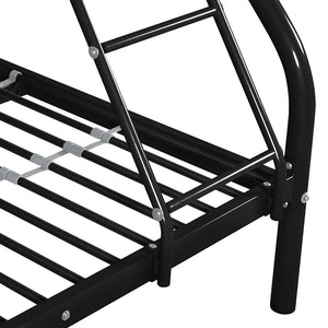 Πλαίσιο Κουκέτας Παιδικής Μαύρο 140x200/90x200 εκ. Μεταλλικό