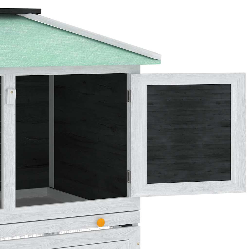 Κλουβί Ζώων / Κουνελιών Δύο Ορόφων Ξύλινο - PAKOBAZAAR