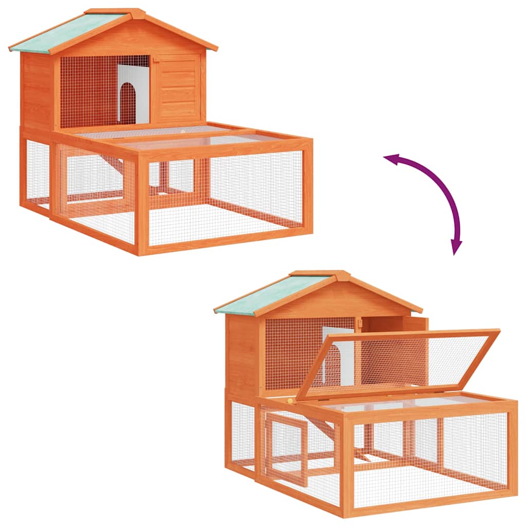 Κλουβί Ζώων / Κουνελιών Εξωτερικού Χώρου Ξύλινο - PAKOBAZAAR