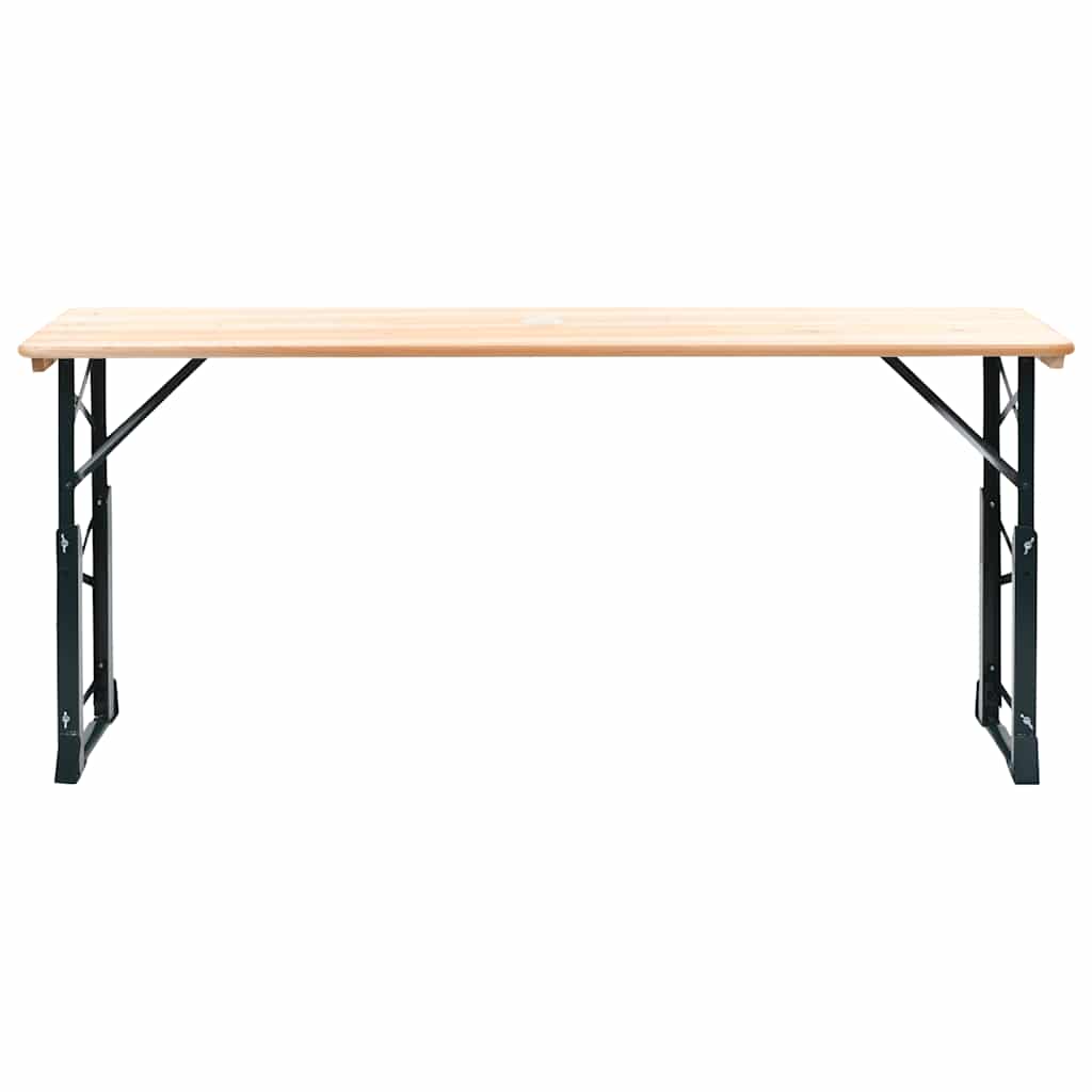 Τραπέζι Μπύρας Πτυσσόμενο 169 x 50 x 75/105 εκ. από Ξύλο Πεύκου
