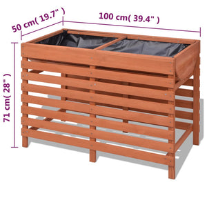 Ζαρντινιέρα 100 x 50 x 71 εκ. Ξύλινη - Pakobazaar