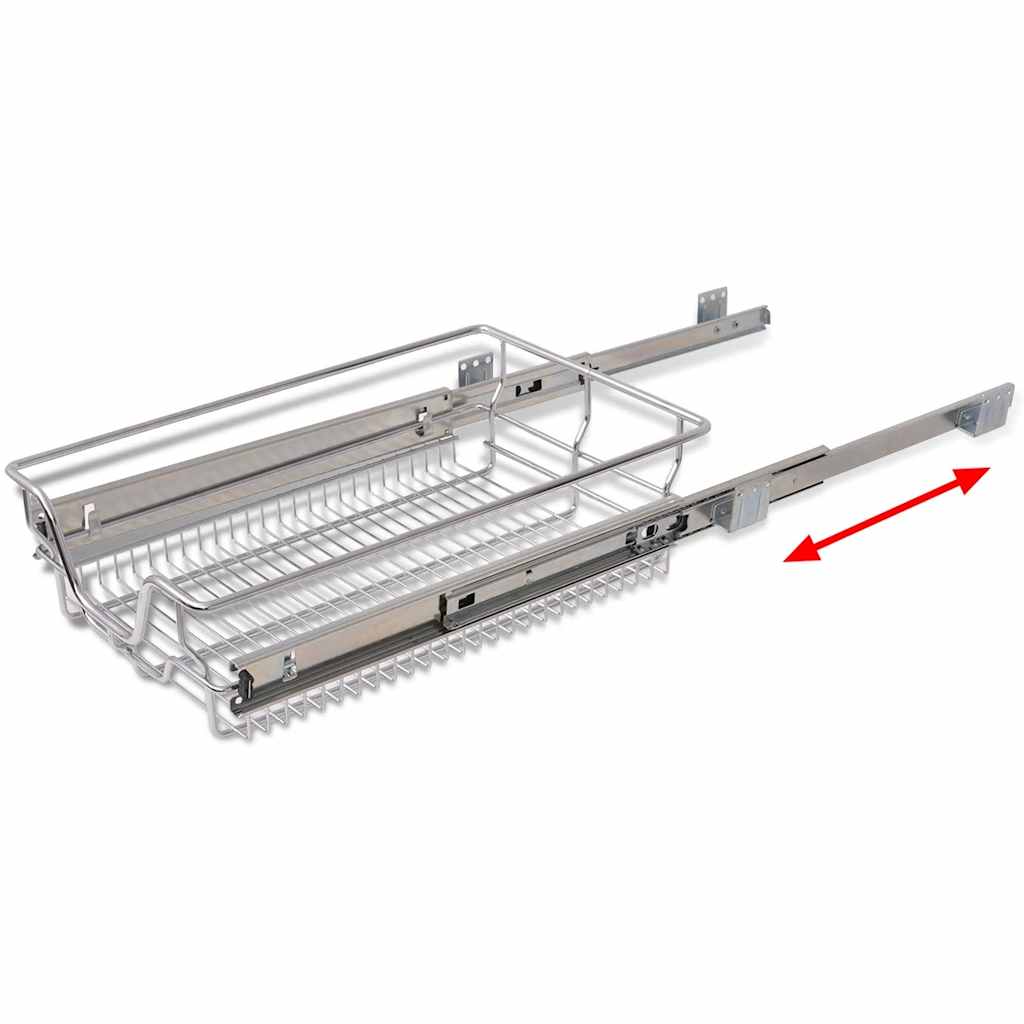 Συρτάρια - Καλάθια Συρμάτινα 2 τεμ. Aσημί 400 χιλ. - Pakobazaar