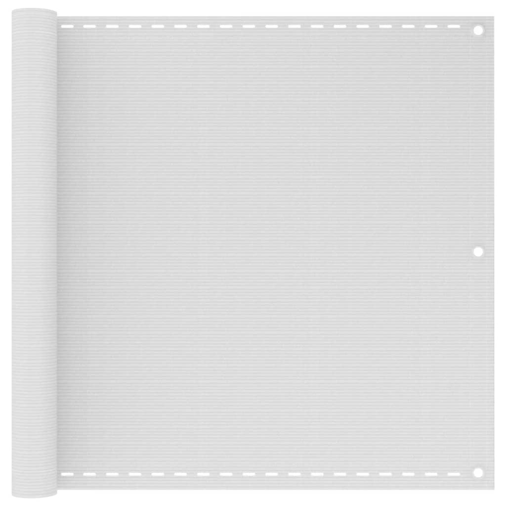 Διαχωριστικό Βεράντας Λευκό 90 x 400 εκ. από HDPE - Pakobazaar
