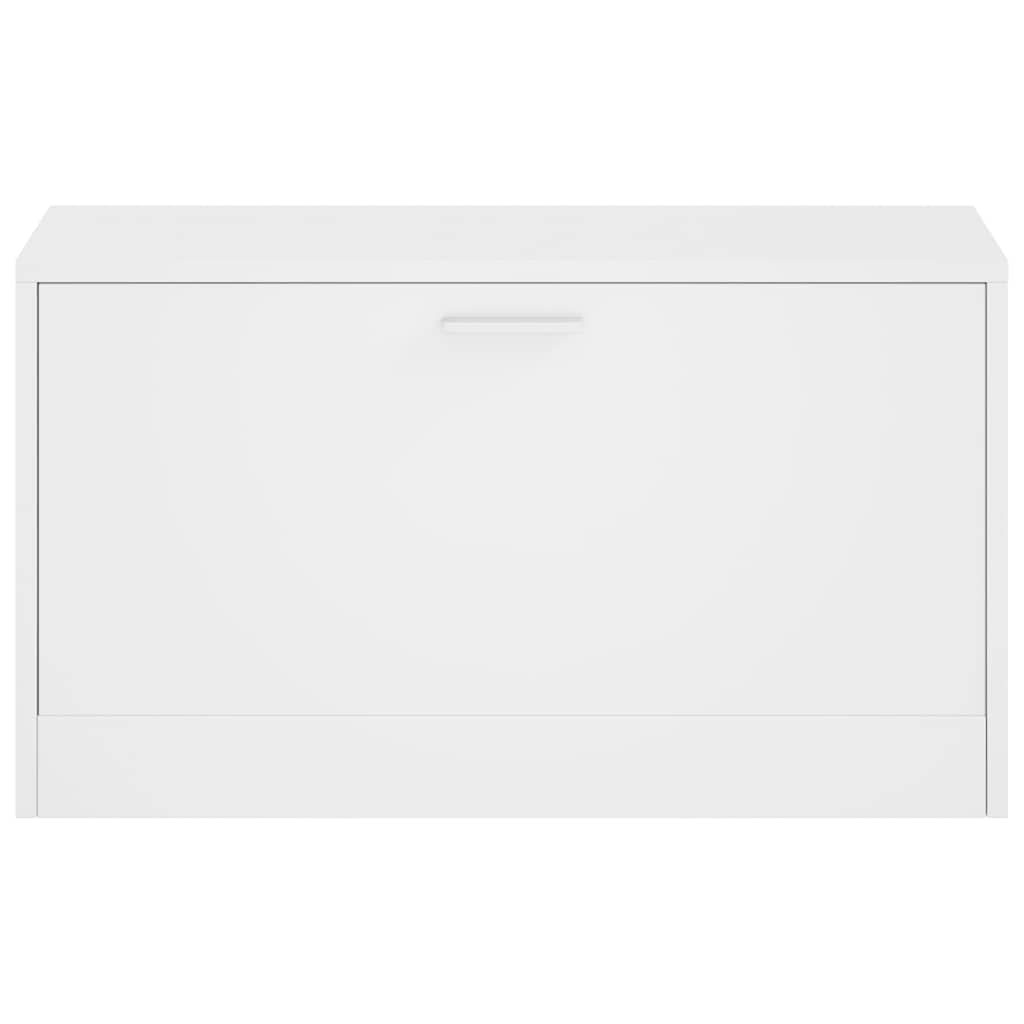 Πάγκος Αποθήκευσης Παπουτσιών Λευκός 80 x 24 x 45 εκ. - Pakobazaar