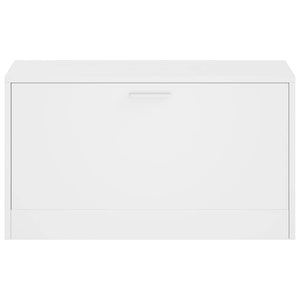 Πάγκος Αποθήκευσης Παπουτσιών Λευκός 80 x 24 x 45 εκ. - Pakobazaar