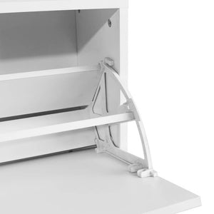 Πάγκος Αποθήκευσης Παπουτσιών Λευκός 80 x 24 x 45 εκ. - Pakobazaar