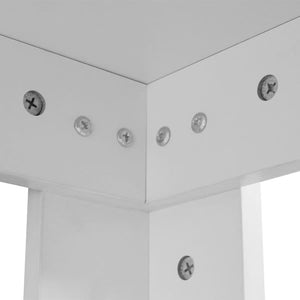 Τραπεζαρία Λευκή 140 x 80 x 75 εκ. - PAKOBAZAAR