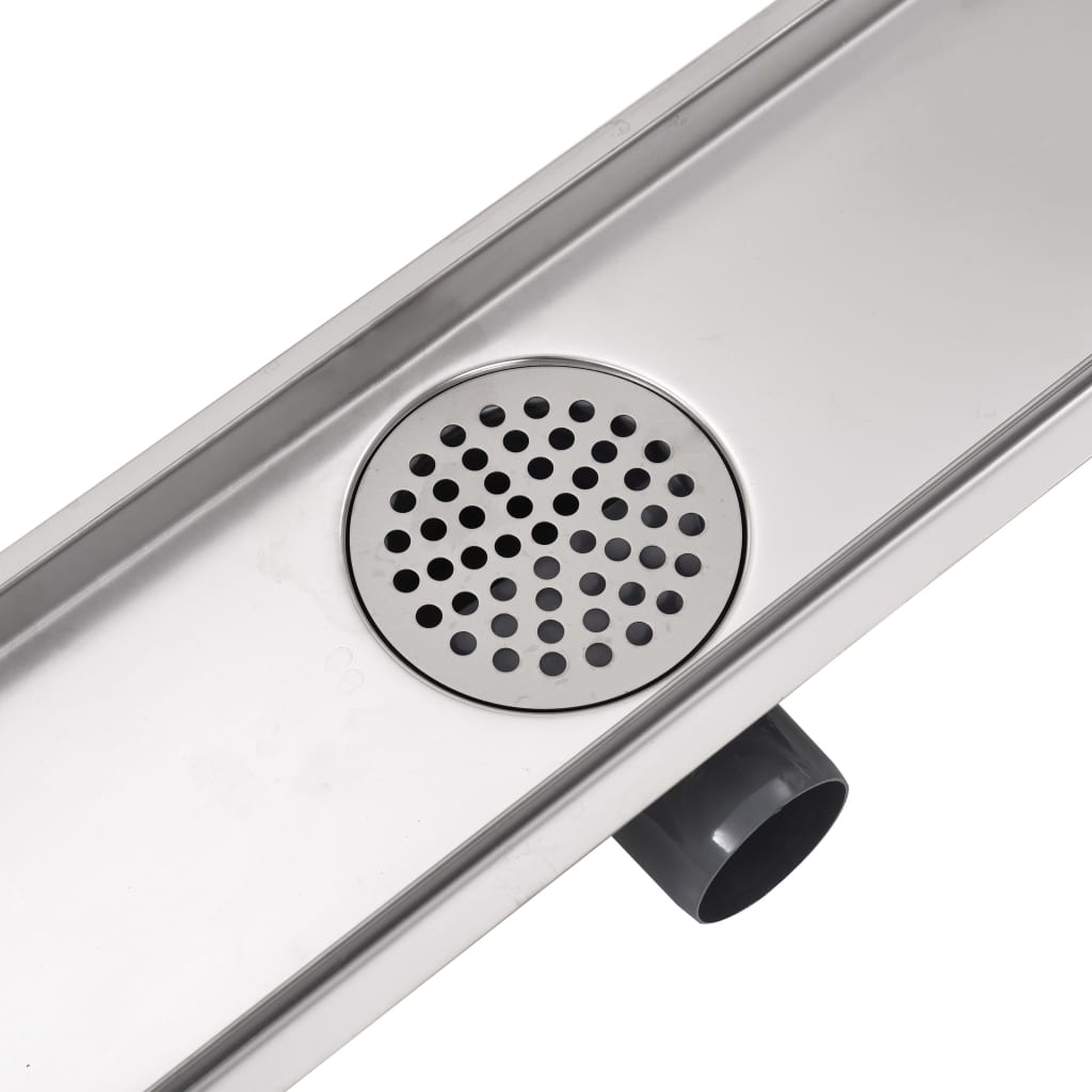Σιφόνι Ντουζιέρας Γραμμικό με Γραμμές 530x140 χιλ. Ανοξ. Ατσάλι