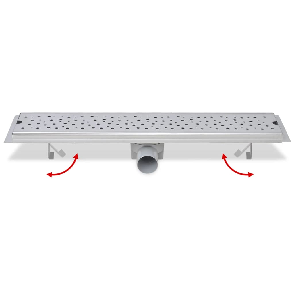 Σιφόνι Ντουζιέρας Γραμμικό Φυσαλίδες 630x140 χιλ. Ανοξ. Ατσάλι