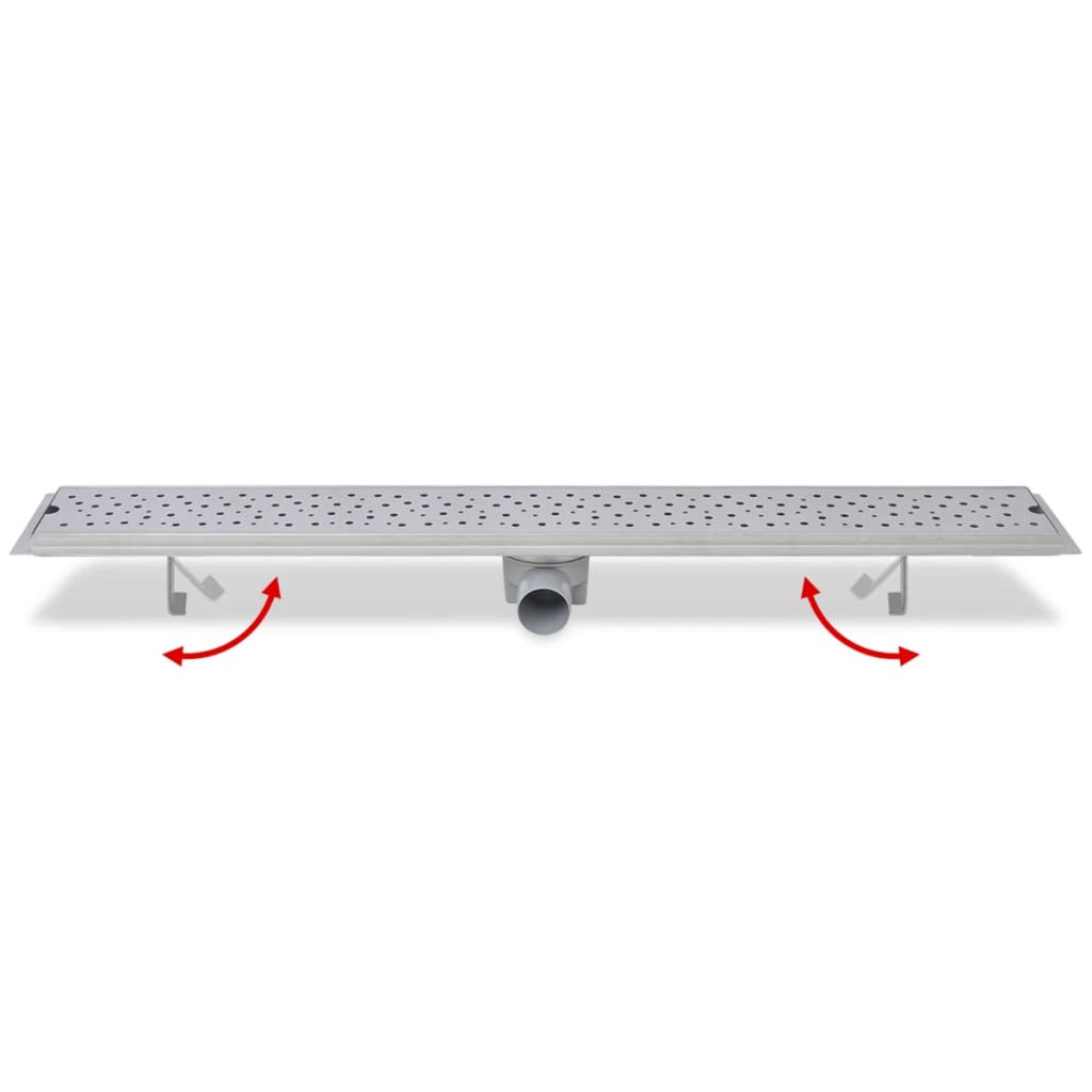 Σιφόνι Ντουζιέρας Γραμμικό Φυσαλίδες 930x140 χιλ. Ανοξ. Ατσάλι - Pakobazaar