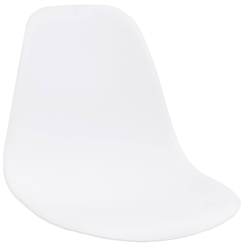 Καθίσματα Καρέκλας 4 pcs Λευκό 39 x 39 x 46.5 εκ. Πλαστικό - Pakobazaar