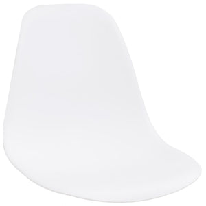 Καθίσματα Καρέκλας 4 pcs Λευκό 39 x 39 x 46.5 εκ. Πλαστικό - Pakobazaar