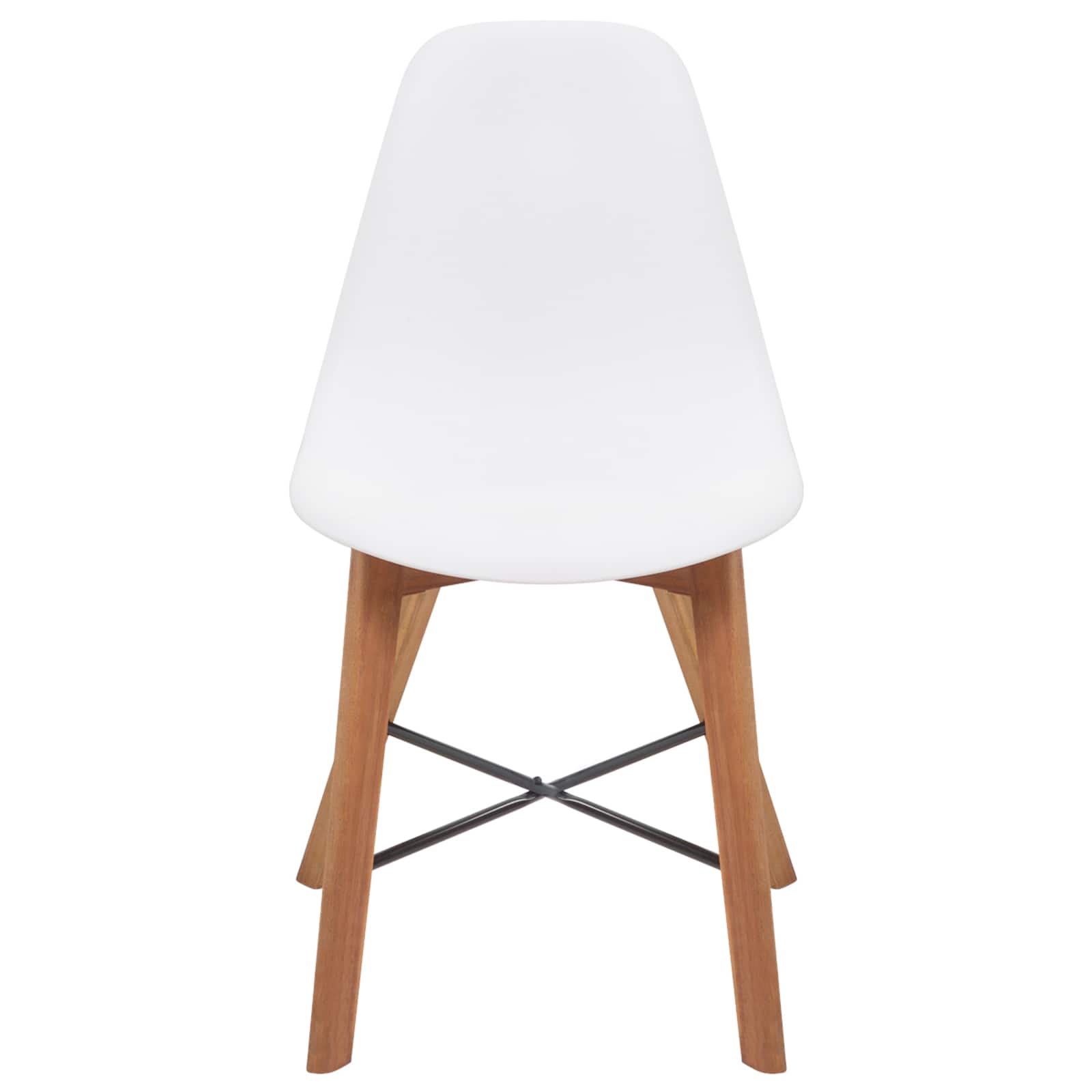 Καθίσματα Καρέκλας 4 pcs Λευκό 39 x 39 x 46.5 εκ. Πλαστικό - Pakobazaar