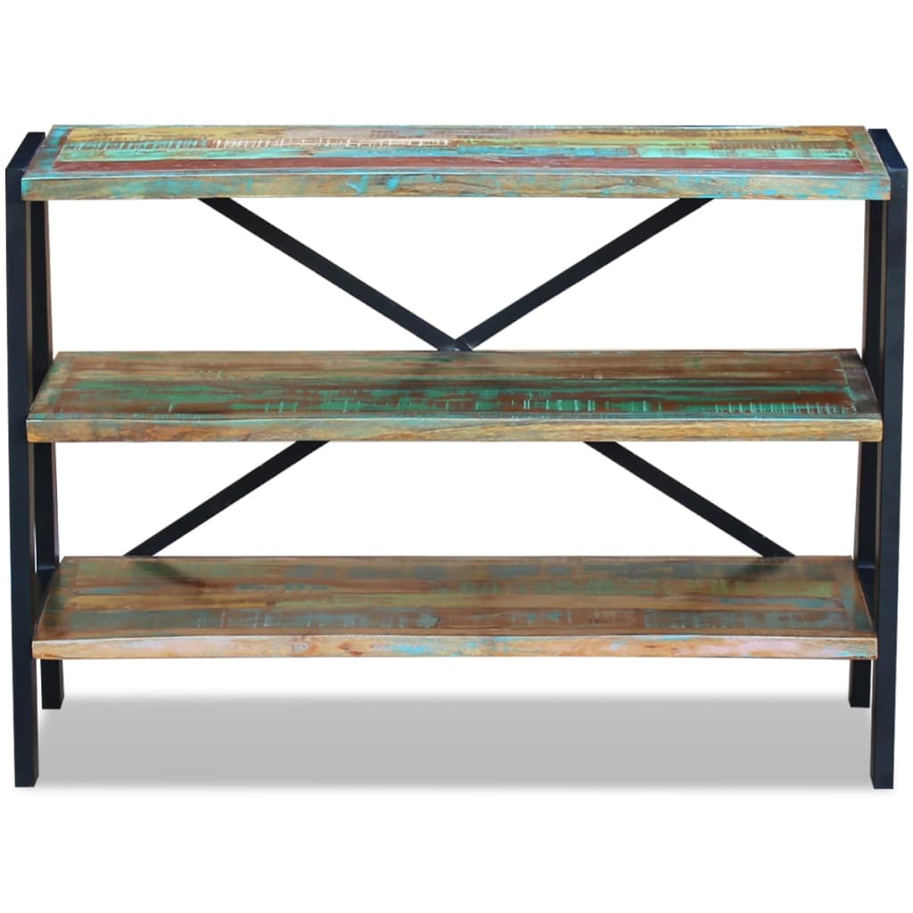 Ραφιέρα με 3 Ράφια από Μασίφ Ανακυκλωμένο Ξύλο - PAKOBAZAAR
