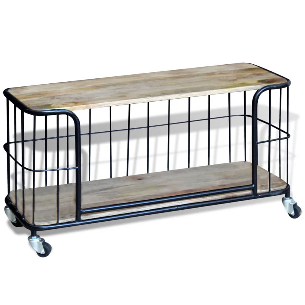 Έπιπλο Τηλεόρασης 100 x 40 x 45 εκ. από Μασίφ Ξύλο Μάνγκο - PAKOBAZAAR