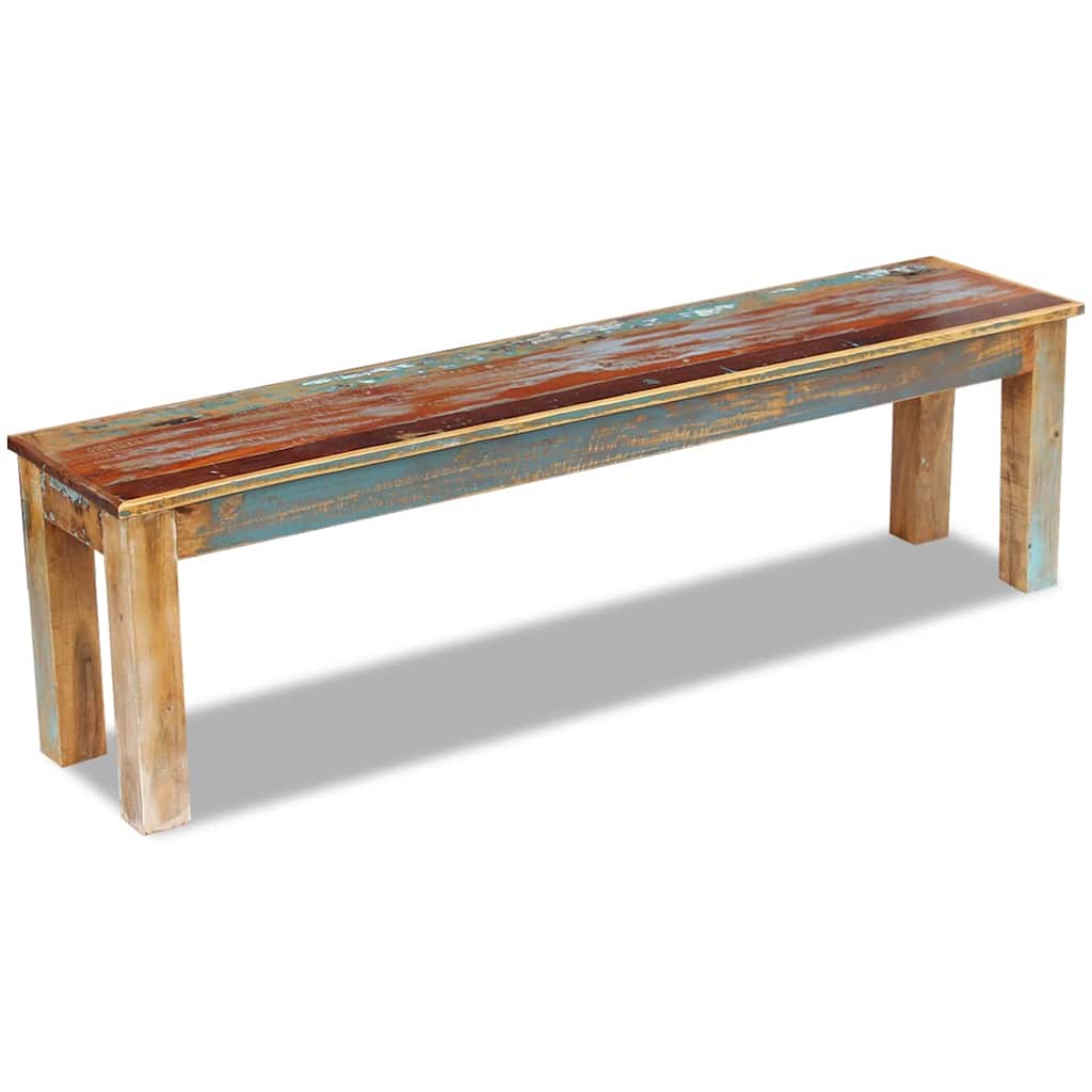 Πάγκος 160 x 35 x 46 εκ. από Μασίφ Ανακυκλωμένο Ξύλο