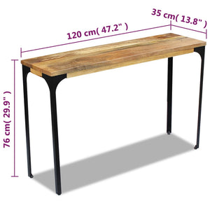 Κονσόλα Τραπέζι 120 x 35 x 76 εκ. από Ξύλο Μάνγκο - PAKOBAZAAR