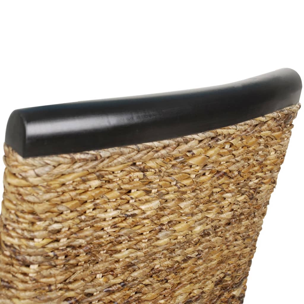 Καρέκλες Τραπεζαρίας 2 τεμ. από Άμπακα / Μασίφ Ξύλο Μάνγκο - PAKOBAZAAR