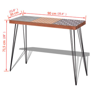 Κονσόλα Τραπέζι Καφέ 90 x 30 x 71,5 εκ. - PAKOBAZAAR