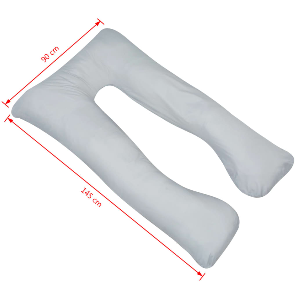 Μαξιλάρι Εγκυμοσύνης Γκρι 90 x 145 εκ. - PAKOBAZAAR