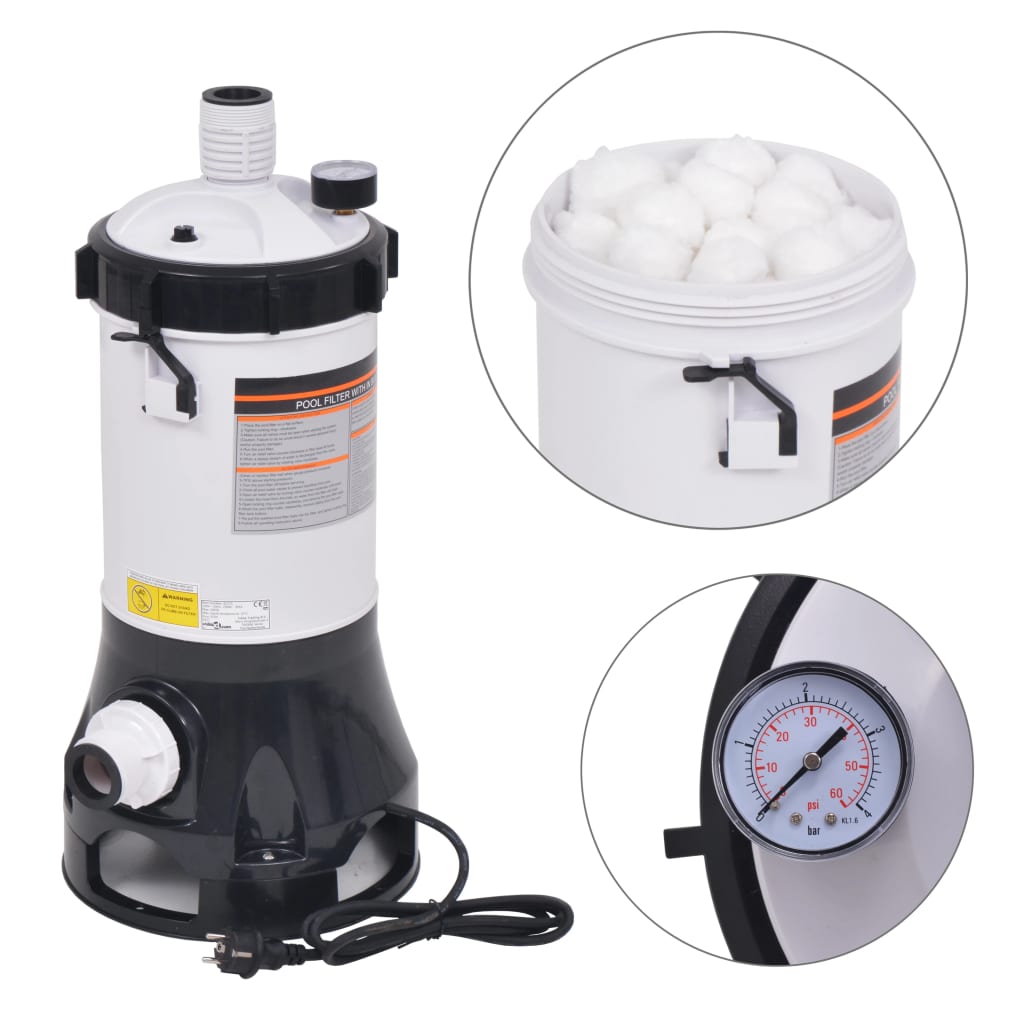 Αντλία με Φίλτρο για Πισίνες 185 W 4,4 μ³/ώρα - Pakobazaar