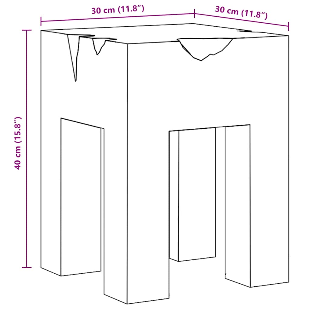 Σκαμπό από Μασίφ Ξύλο Teak - PAKOBAZAAR
