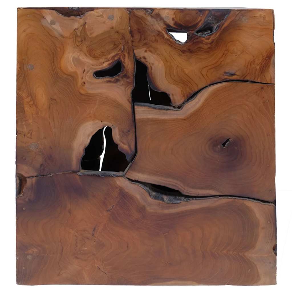 Σκαμπό Καφέ 40x40x45 εκ. από Μασίφ Ξύλο Teak - PAKOBAZAAR