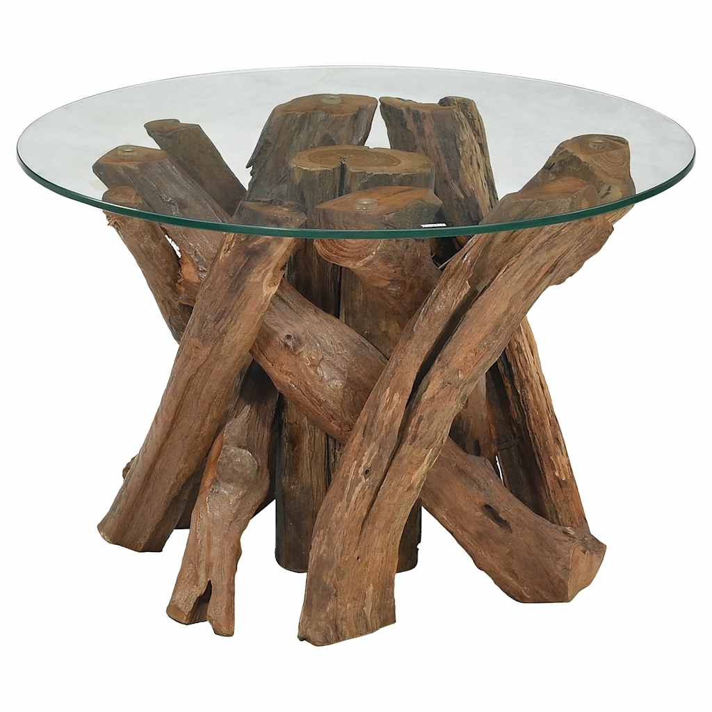 Τραπεζάκι Σαλονιού 60 εκ. από Μασίφ Ξύλο Teak - PAKOBAZAAR