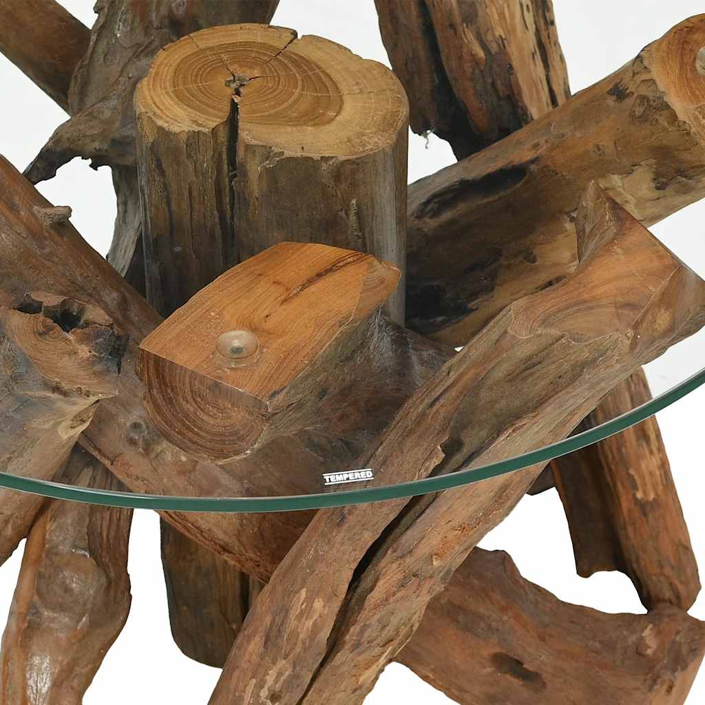 Τραπεζάκι Σαλονιού 60 εκ. από Μασίφ Ξύλο Teak - PAKOBAZAAR