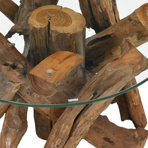 Τραπεζάκι Σαλονιού 60 εκ. από Μασίφ Ξύλο Teak - PAKOBAZAAR