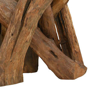 Τραπεζάκι Σαλονιού 60 εκ. από Μασίφ Ξύλο Teak - PAKOBAZAAR