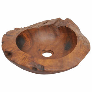 Νιπτήρας 45 εκ. από Μασίφ Ξύλο Teak - Pakobazaar